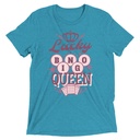 Bingo Queen - Retro Crown Unisex Tri-Blend T-Shirt