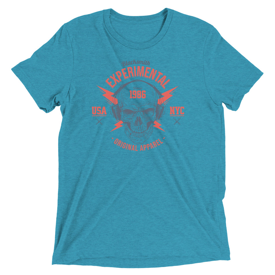 Blacksmith Experimental - Rock Skull Unisex Tri-Blend T-Shirt