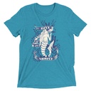 Blue Mermaid - Nautical Unisex Tri-Blend T-Shirt