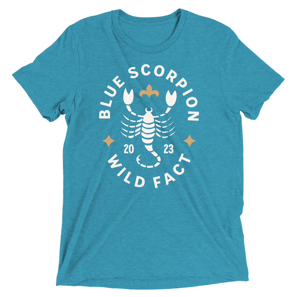 Blue Scorpion - Wildlife Animal Unisex Tri-Blend T-Shirt