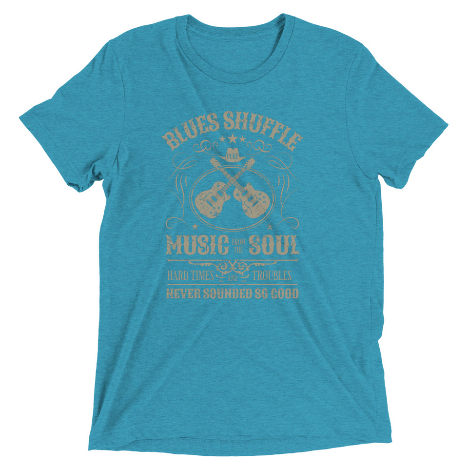 Blues Music from the Soul - Guitar Unisex Tri-Blend T-Shirt