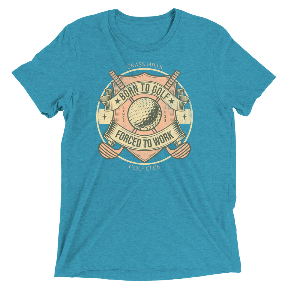 Born To Golf Unisex Tri-Blend T-Shirt