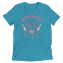 Bowling Derby Champs - Grunge Skull Unisex Tri-Blend T-Shirt