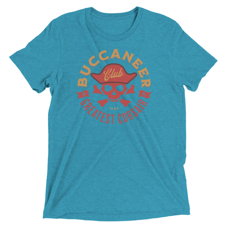 Buccaneer Club - Pirate Skull Unisex Tri-Blend T-Shirt