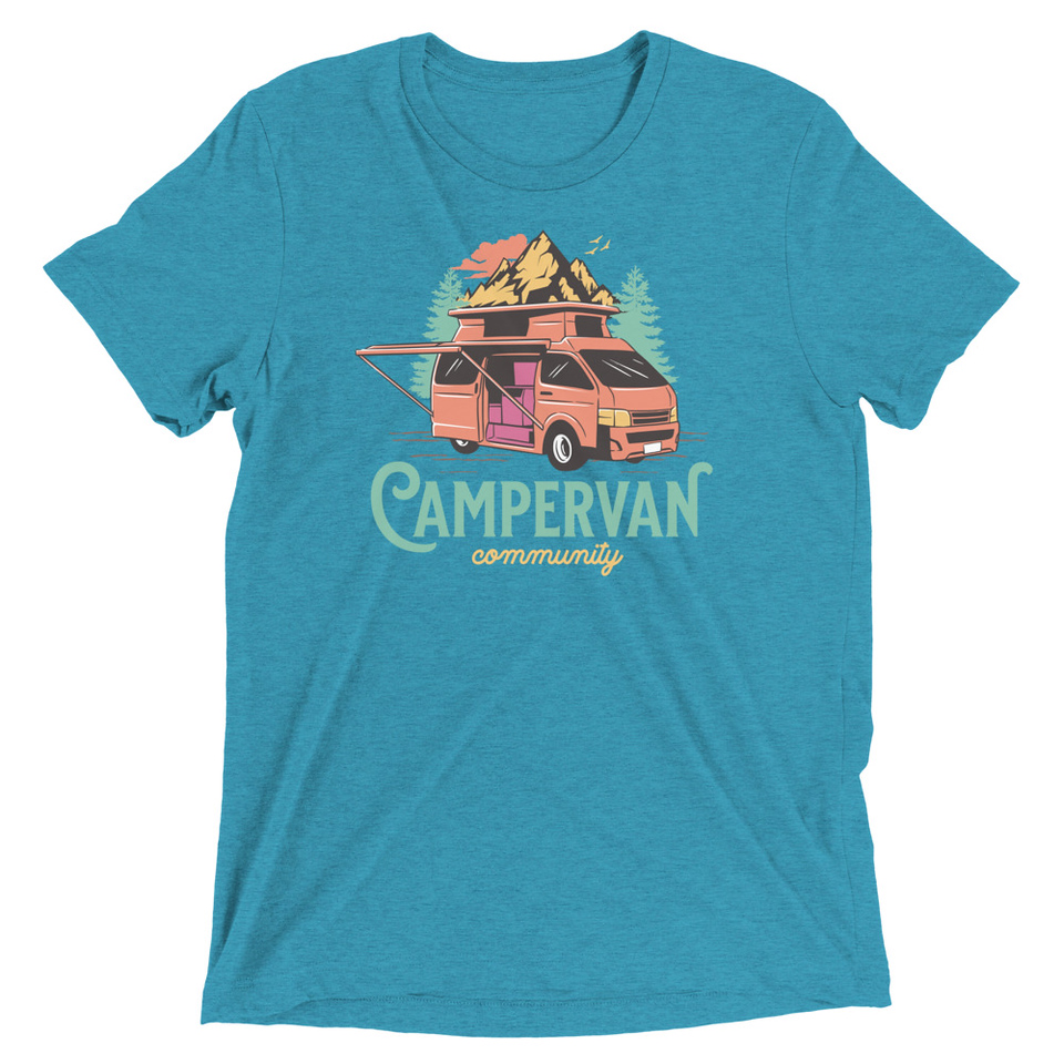 Campervan Community - Outdoor Adventure Unisex Tri-Blend T-Shirt