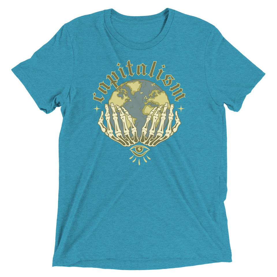 Capitalism - Earth Unisex Tri-Blend T-Shirt