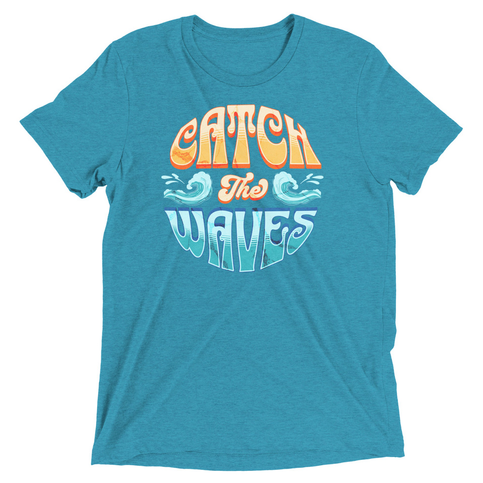 Catch the Waves - Beach Vibe Unisex Tri-Blend T-Shirt