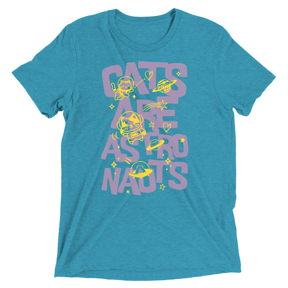 Cats are Astronauts Unisex Tri-Blend T-Shirt