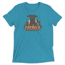 Catzilla - Funny Comic Animal Unisex Tri-Blend T-Shirt