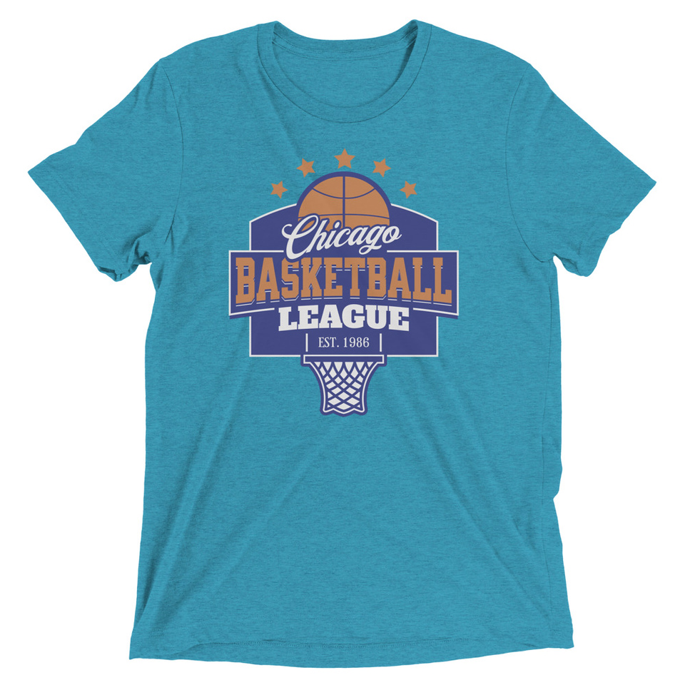 Chicago Basketball League - Athlectic Sports Unisex Tri-Blend T-Shirt