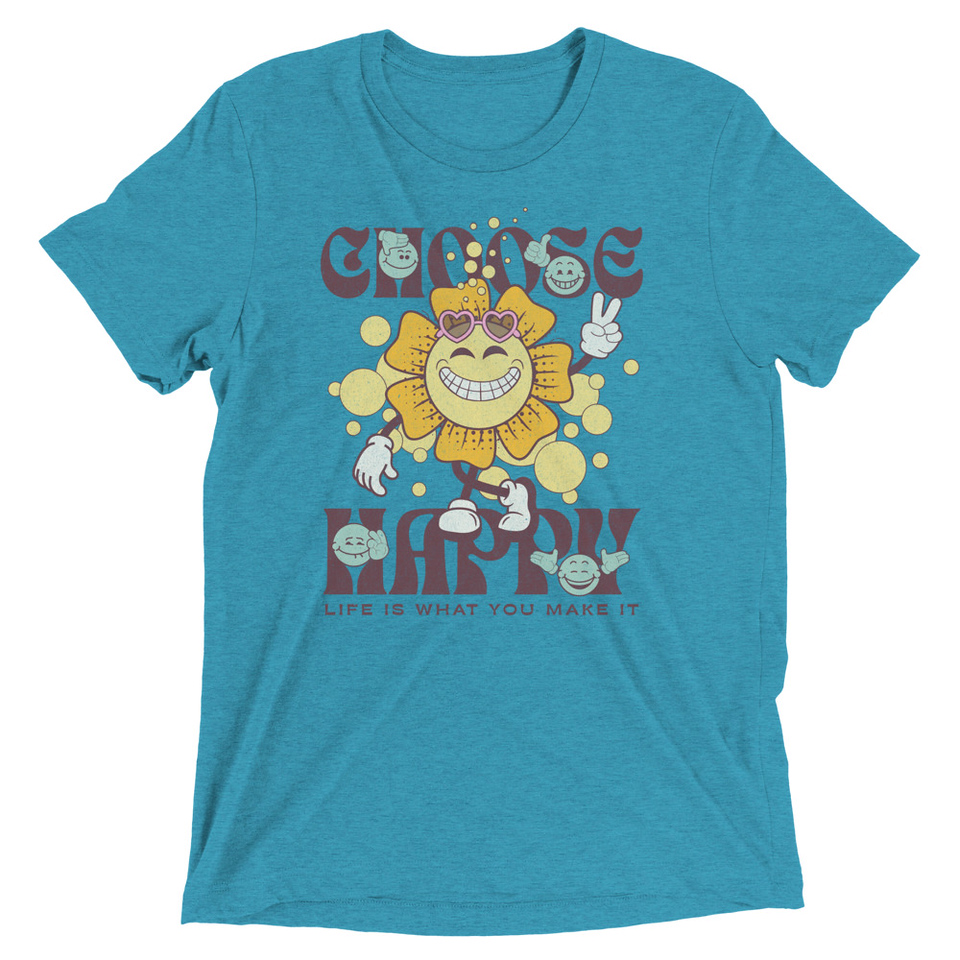 Choose Happy Unisex Tri-Blend T-Shirt