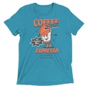 Coffee Break Cartoon Retro 90s  Unisex Tri-Blend T-Shirt
