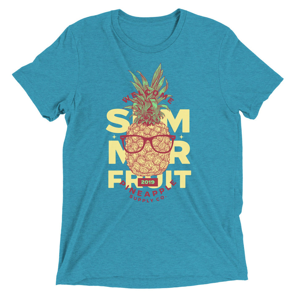 Cool Pineapple - Tropical Fruit Unisex Tri-Blend T-Shirt