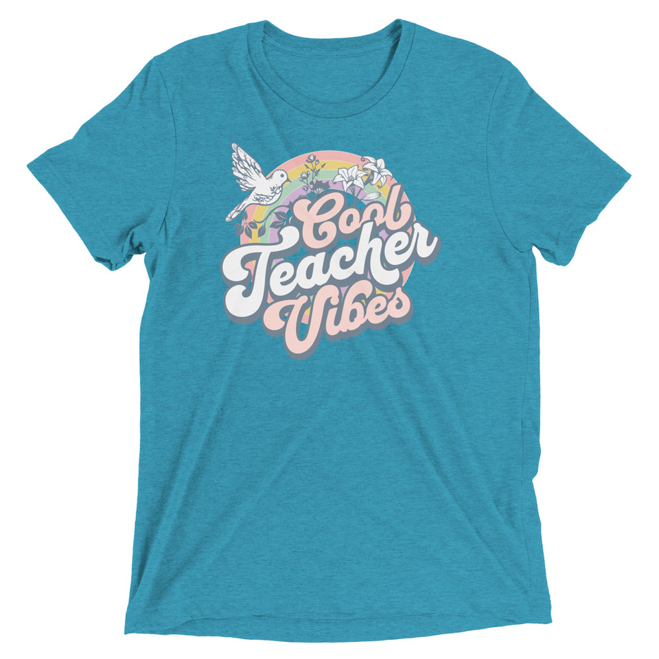 Cool Teacher Vibes Unisex Tri-Blend T-Shirt