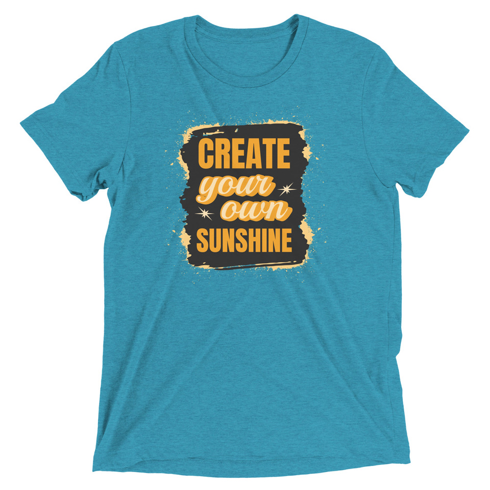 Create your own Sunshine Unisex Tri-Blend T-Shirt
