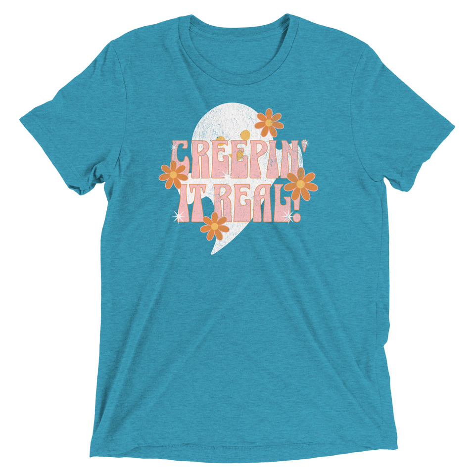 Creepin' It Real - Halloween Unisex Tri-Blend T-Shirt