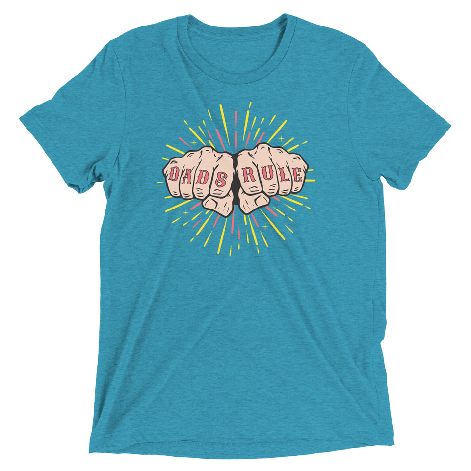 Dads Rule Unisex Tri-Blend T-Shirt