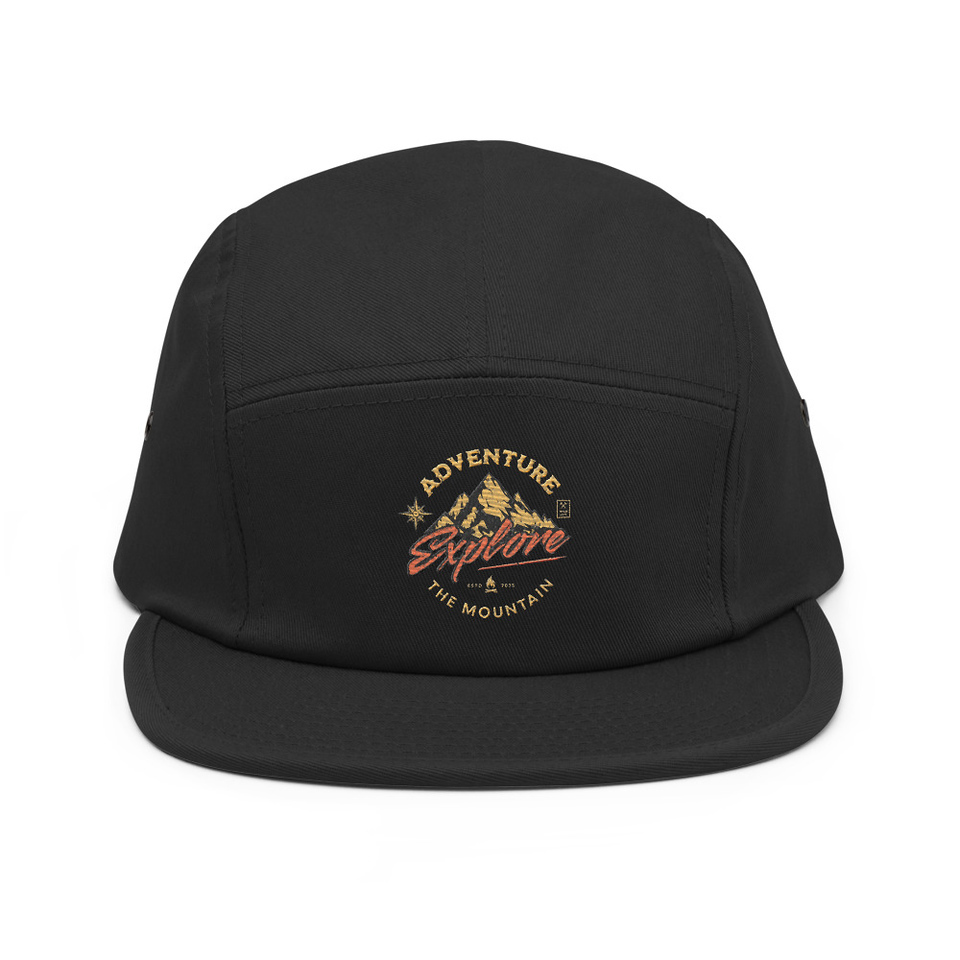 Adventure Explore The Mountain 5 Panel Cap