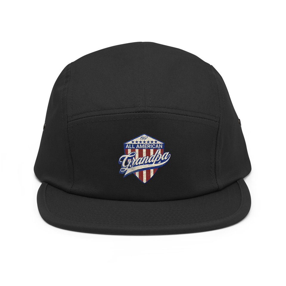 all american grandpa 5 Panel Cap