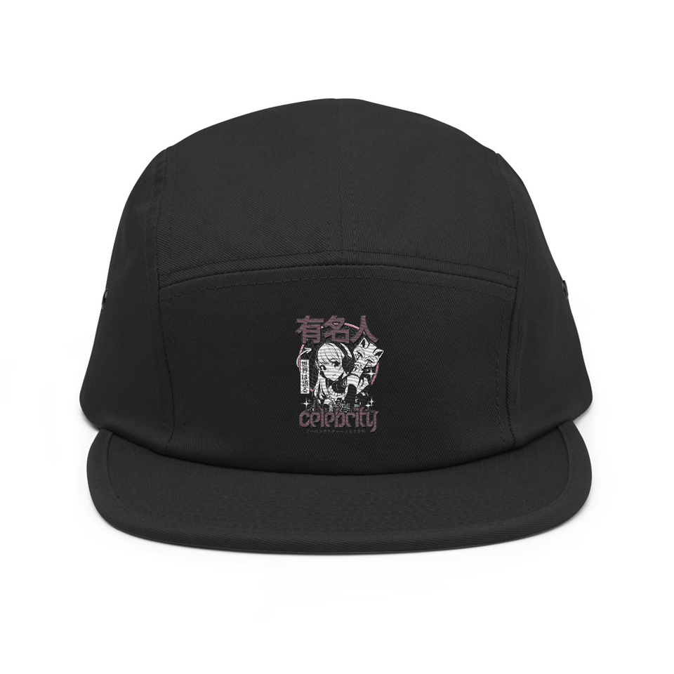 Anime Celebrity Girl - Japanese Cyber Streetwear 5 Panel Cap