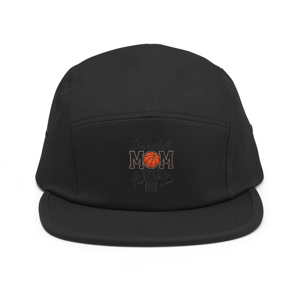 Basketball Mom - Mother's Day 5 Panel Cap
