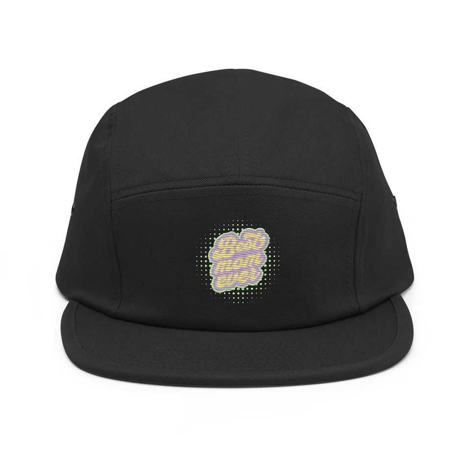 Best Mom Ever - Retro Typography 5 Panel Cap