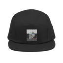 Black 3D Skull 5 Panel Cap