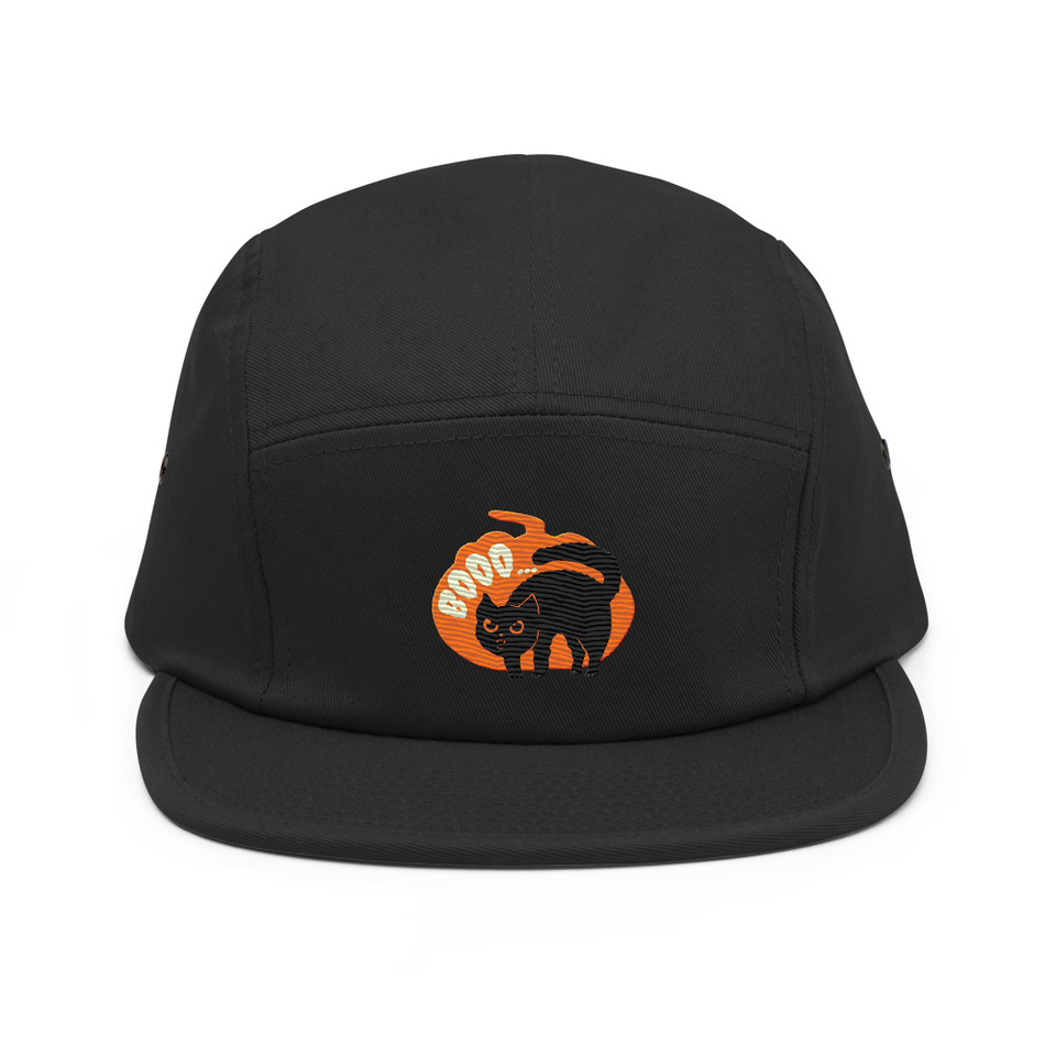 Boo - Scay Cute Cat 5 Panel Cap