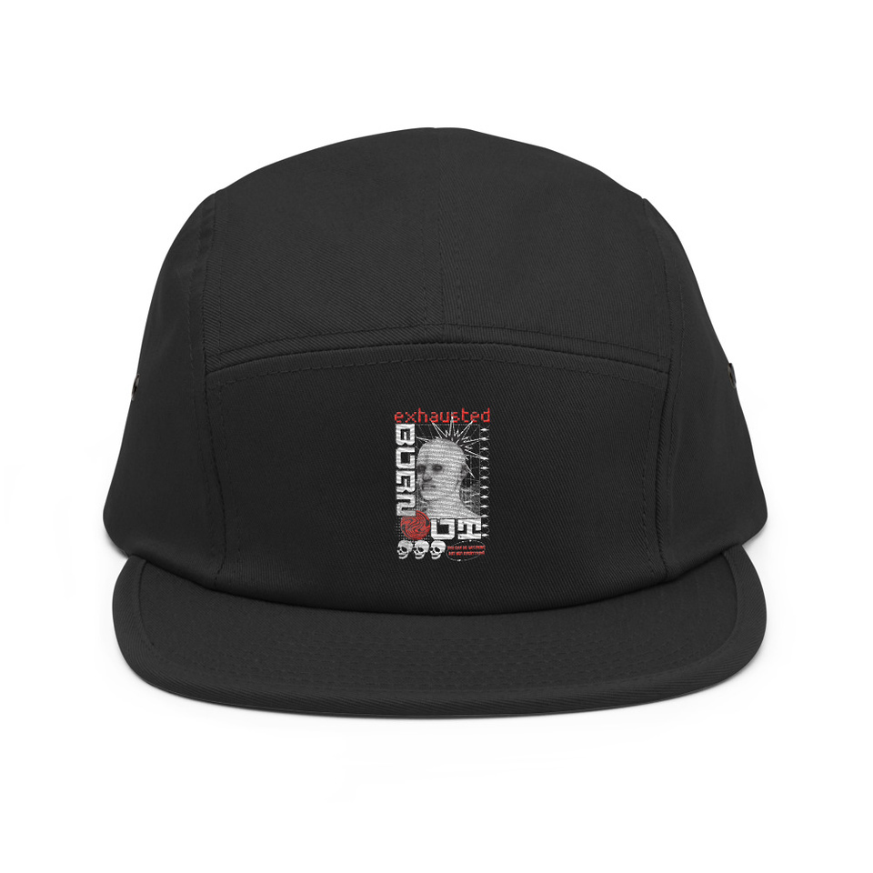 Burn Out - Futuristic 3D Head 5 Panel Cap