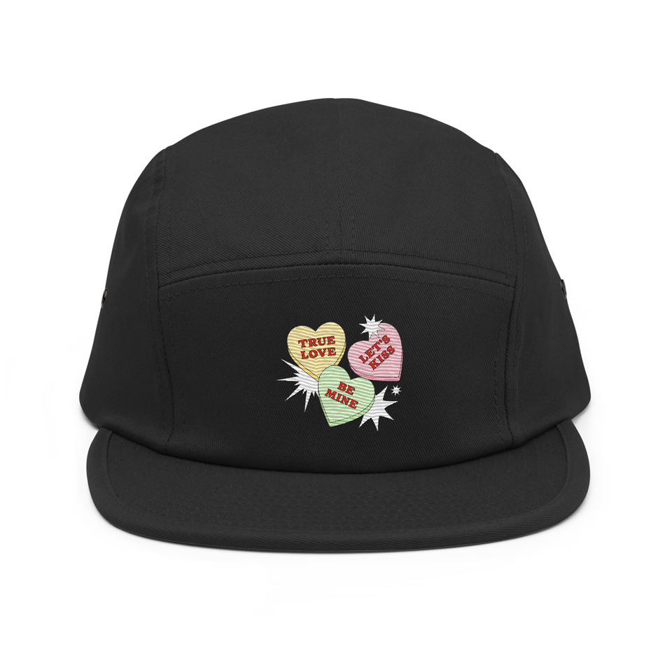 Candy Hearts - Valentine's Day 5 Panel Cap