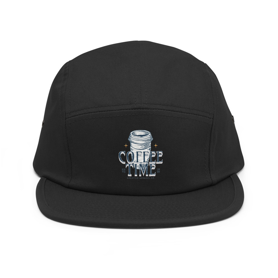 Coffee Time 5 Panel Cap