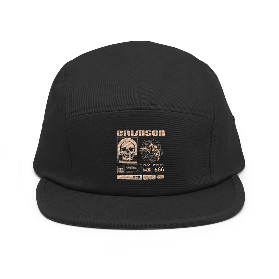 Crimson 5 Panel Cap