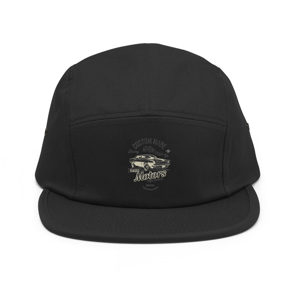 Custom Made Adventures Motors Old School 5 Panel Cap