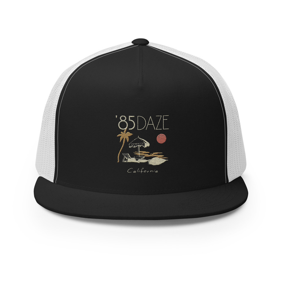 '85 Daze California 5 Panel Trucker Cap