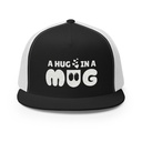 A Hug in a Mug - Funny Cartoon 5 Panel Trucker Cap