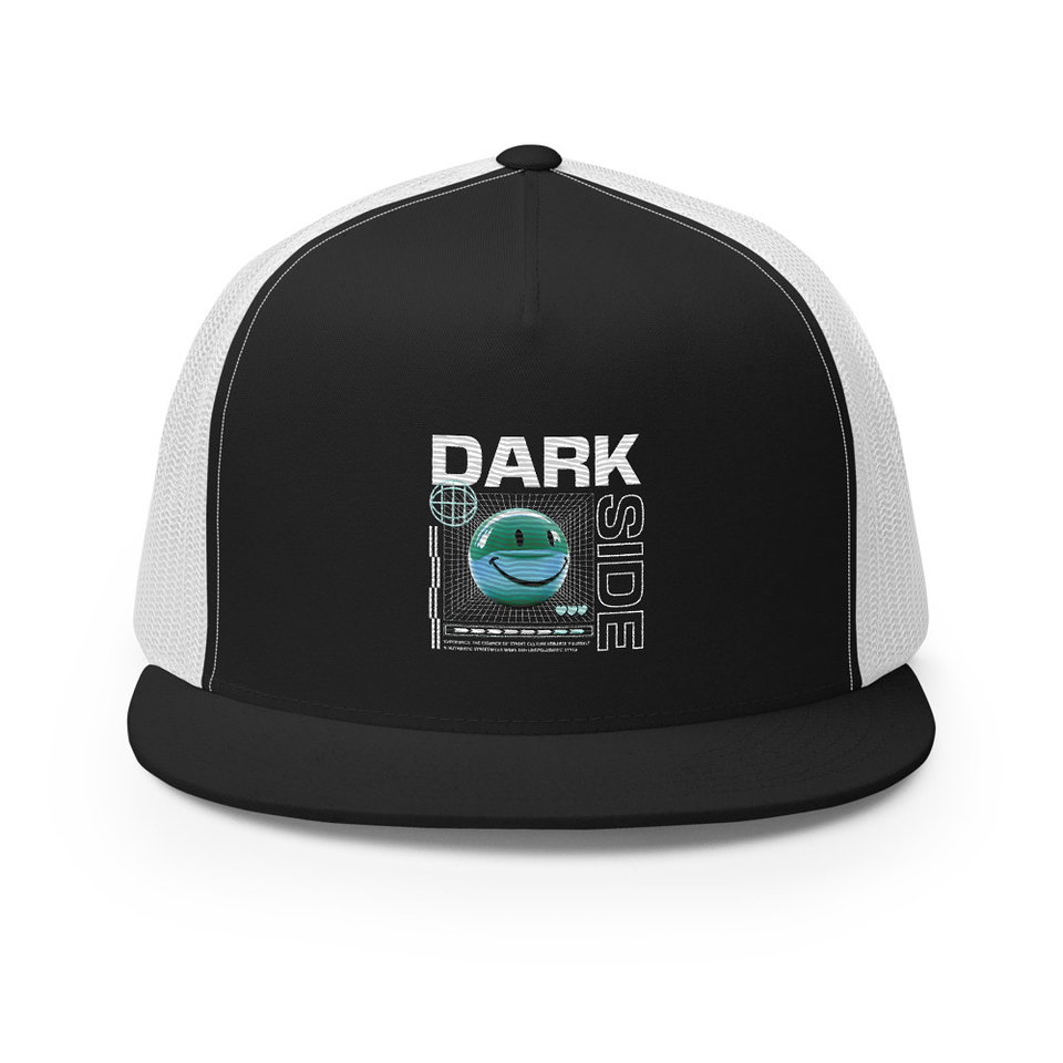 Abstract Y2K 5 Panel Trucker Cap