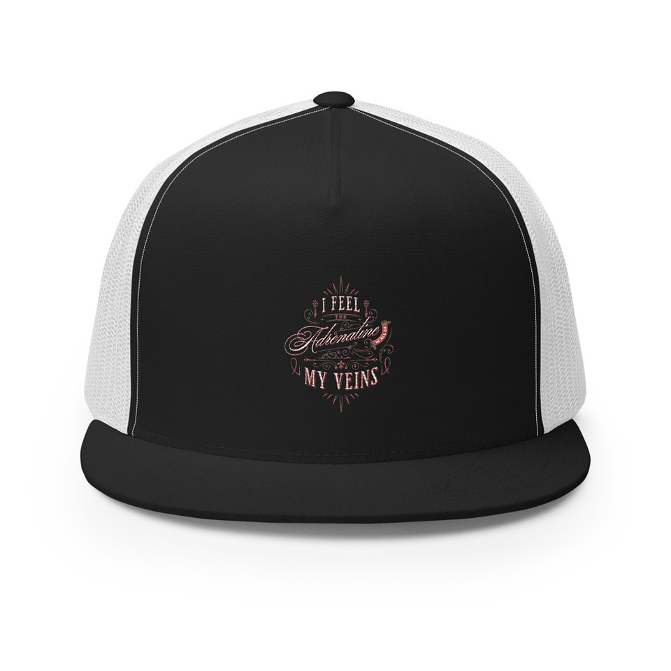 Adrenaline in my Veins - Victorian 5 Panel Trucker Cap