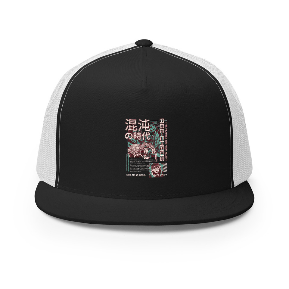 Age of Chaos - Japanese Anime 5 Panel Trucker Cap