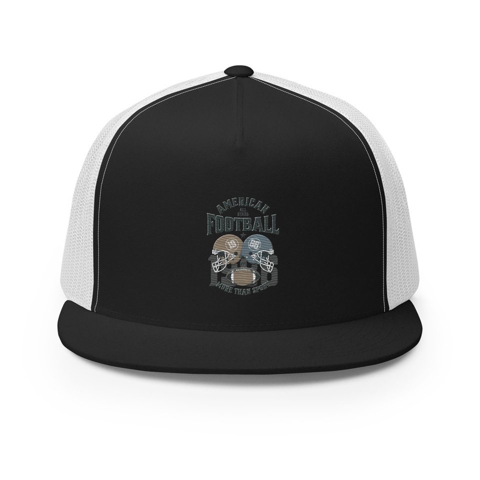 American All Star Football - Sports Helmet 5 Panel Trucker Cap