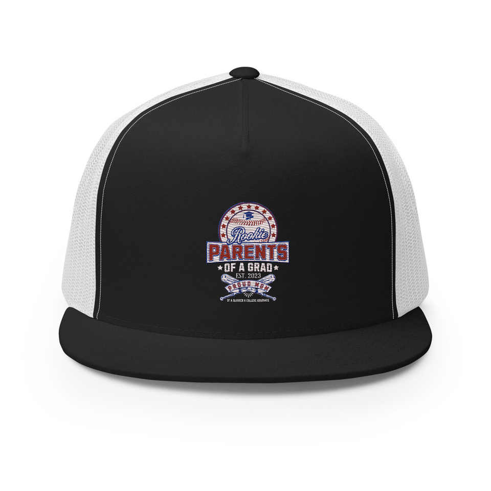 Baseball Mom Of A Graduate 5 Panel Trucker Cap