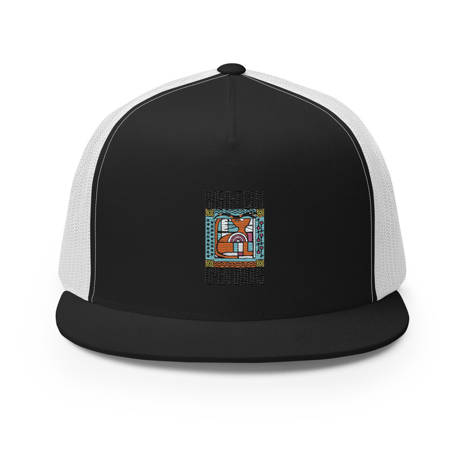 Bastet can Open Doors 5 Panel Trucker Cap