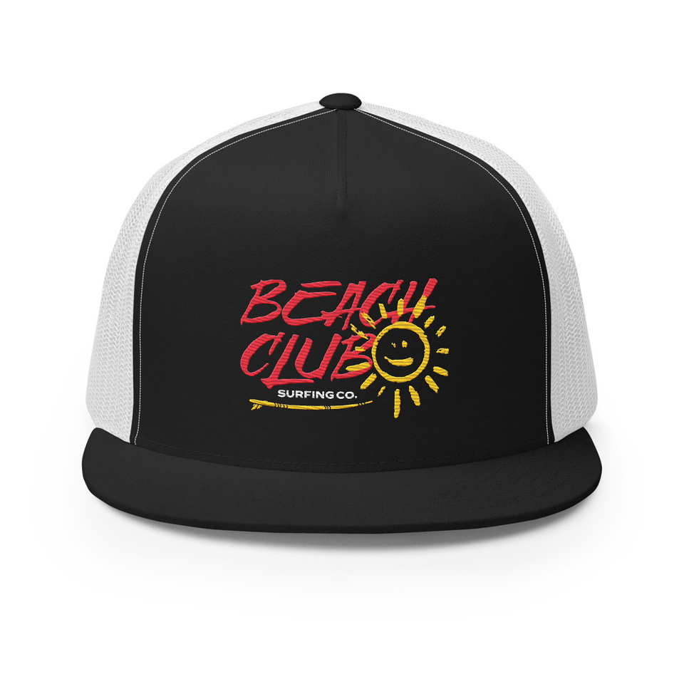 Beach Club 5 Panel Trucker Cap