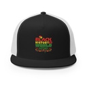 Black History is World History - Heritage Awareness 5 Panel Trucker Cap
