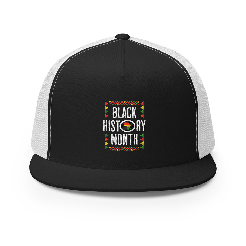 Black History Month - African American Culture 5 Panel Trucker Cap