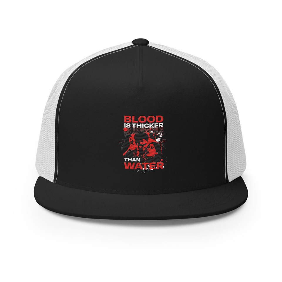 Blood is Thicker than Water 5 Panel Trucker Cap
