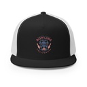 Bowling Derby Champs - Grunge Skull 5 Panel Trucker Cap