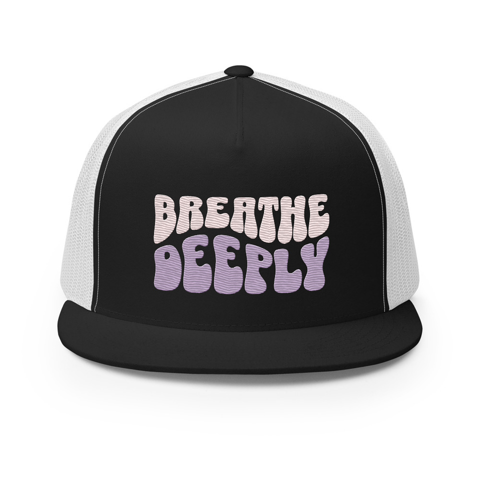 Breathe Deeply 5 Panel Trucker Cap