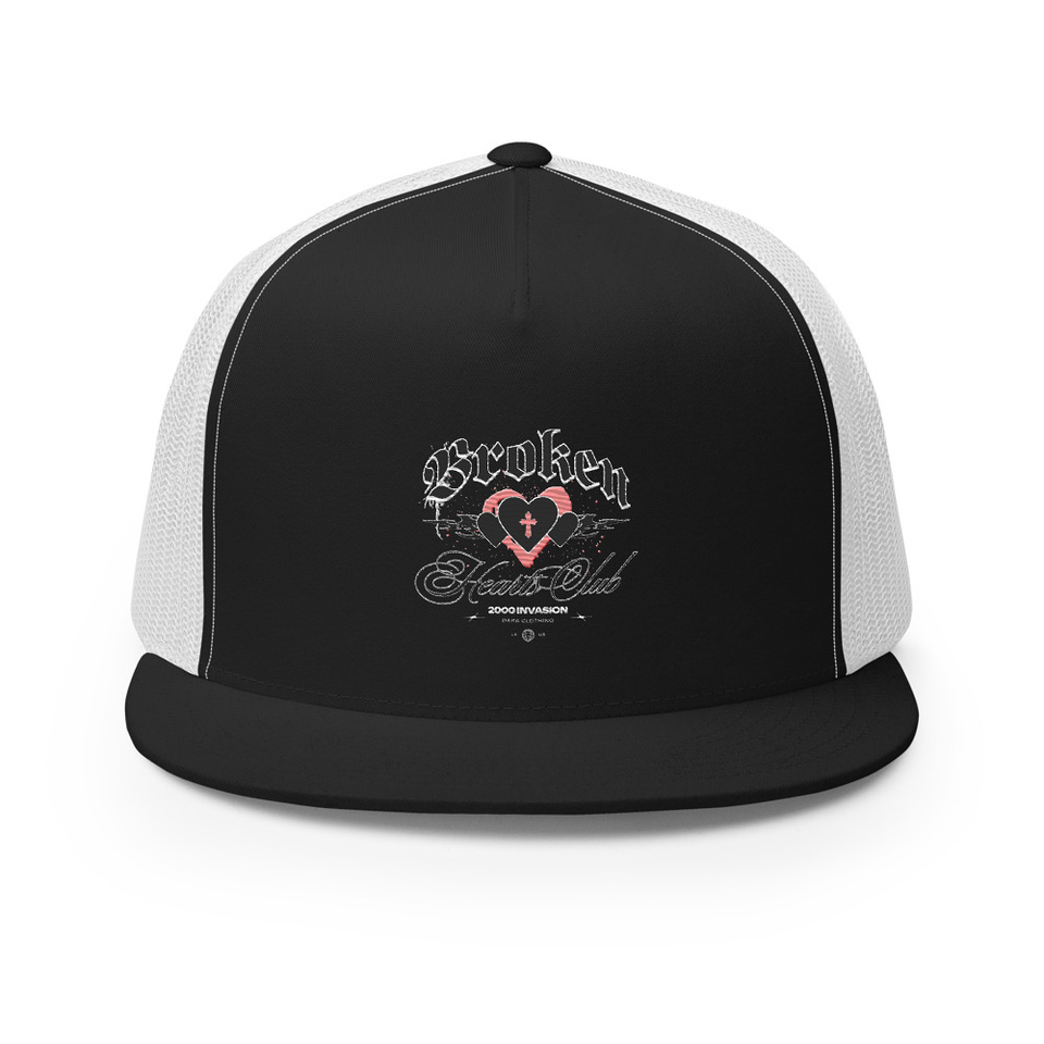Broken Hearts Club 5 Panel Trucker Cap