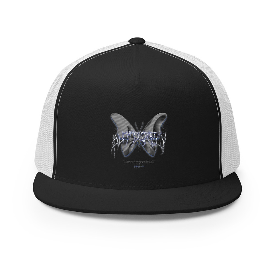 Butterfly 5 Panel Trucker Cap
