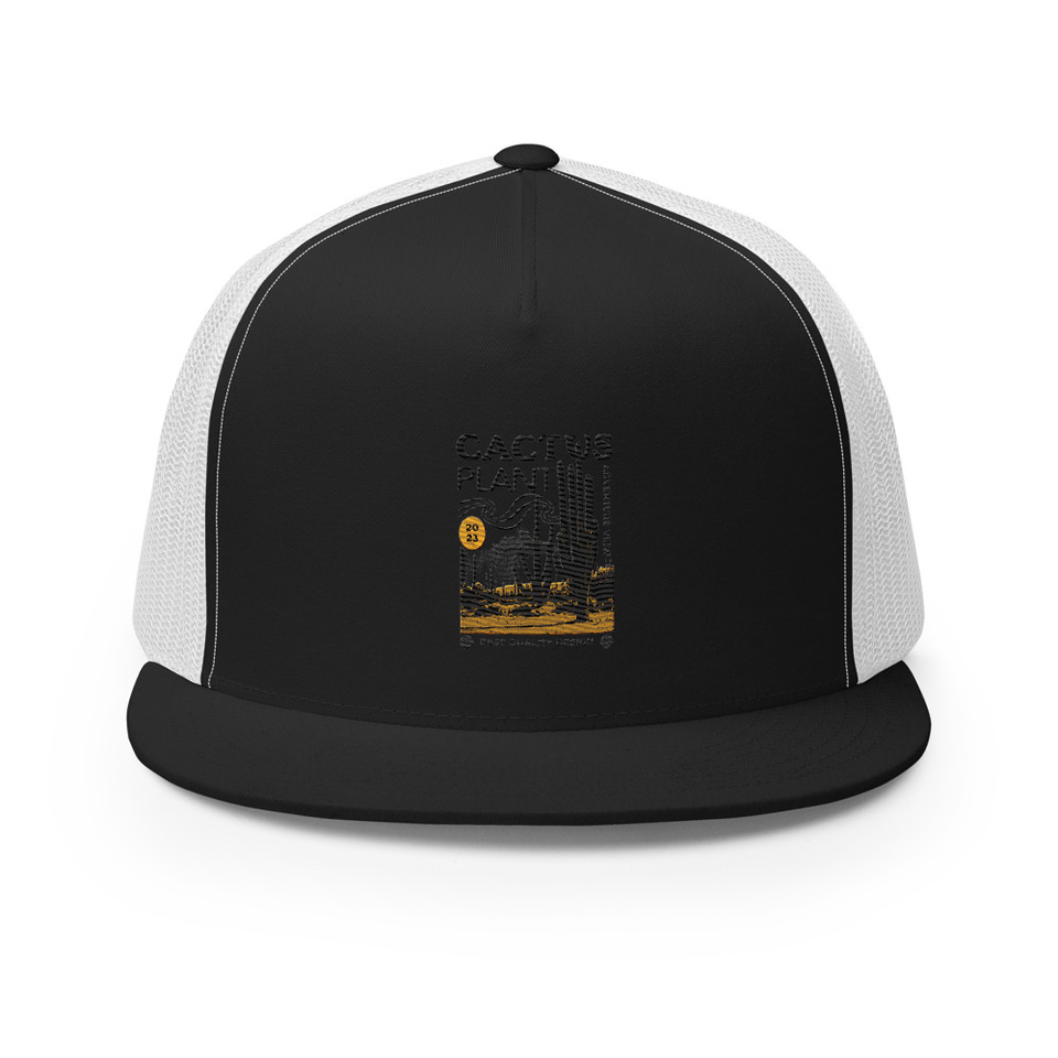 Cacus Plant - Desert 5 Panel Trucker Cap